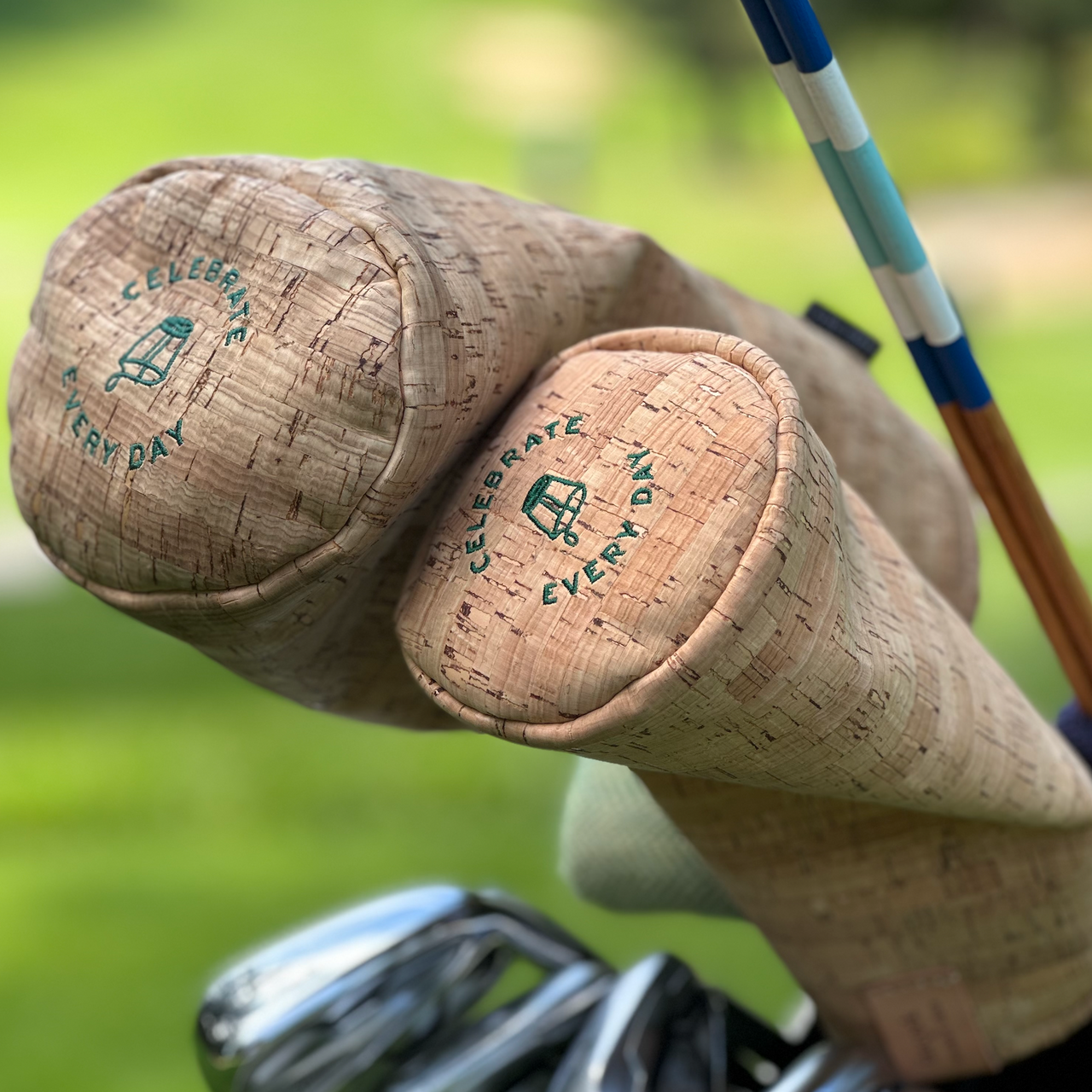 Cork Material Headcover (Driver, Fairway Wood, Putter) Set by Seamus Golf