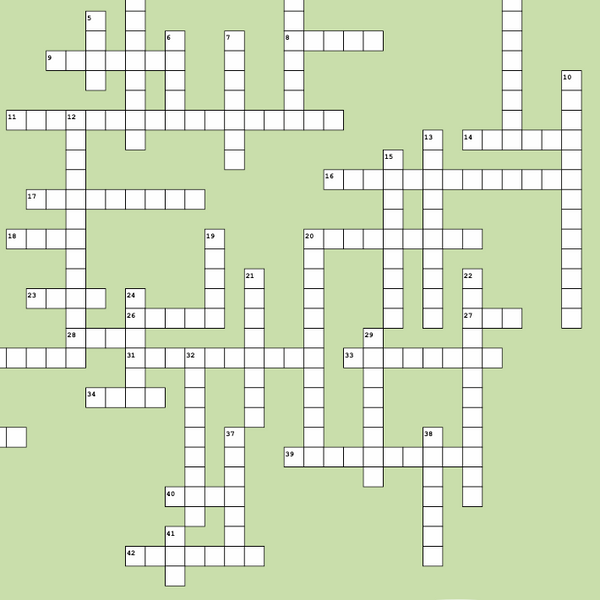2023 Holiday Club Crossword Answers
