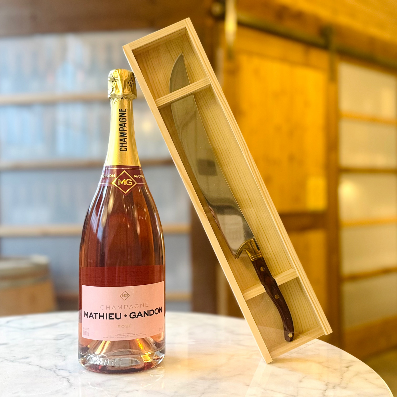 Saber & Savor Champagne Magnum Gift Box