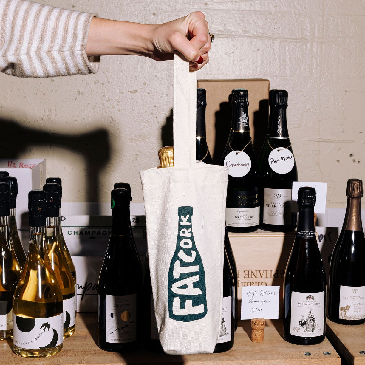 One-bottle Canvas Tote