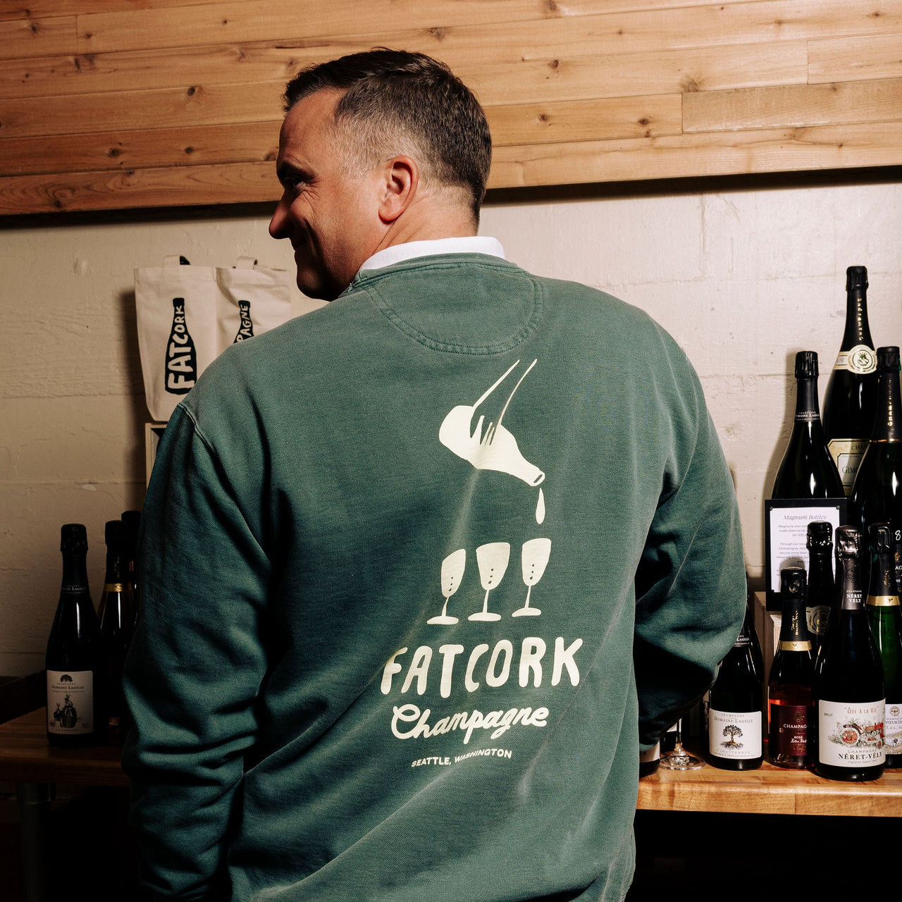 Fatcork Champagne Crewneck Sweatshirt