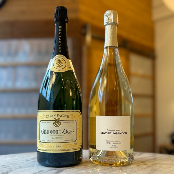 Vintage Blanc de Blancs Magnum Champagne Gift Set