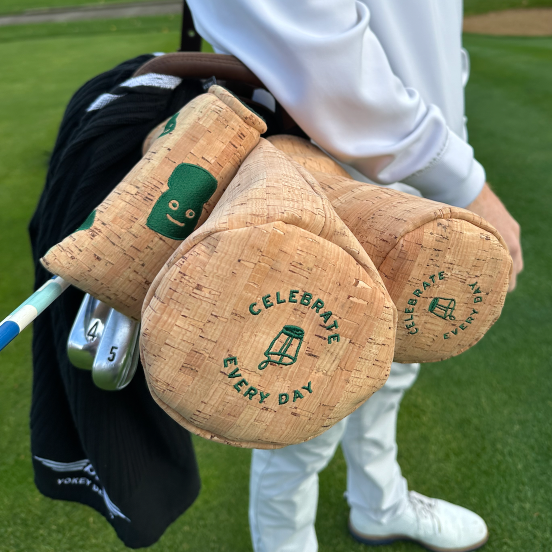 Cork Material Headcover (Driver, Fairway Wood, Putter) Set by Seamus Golf