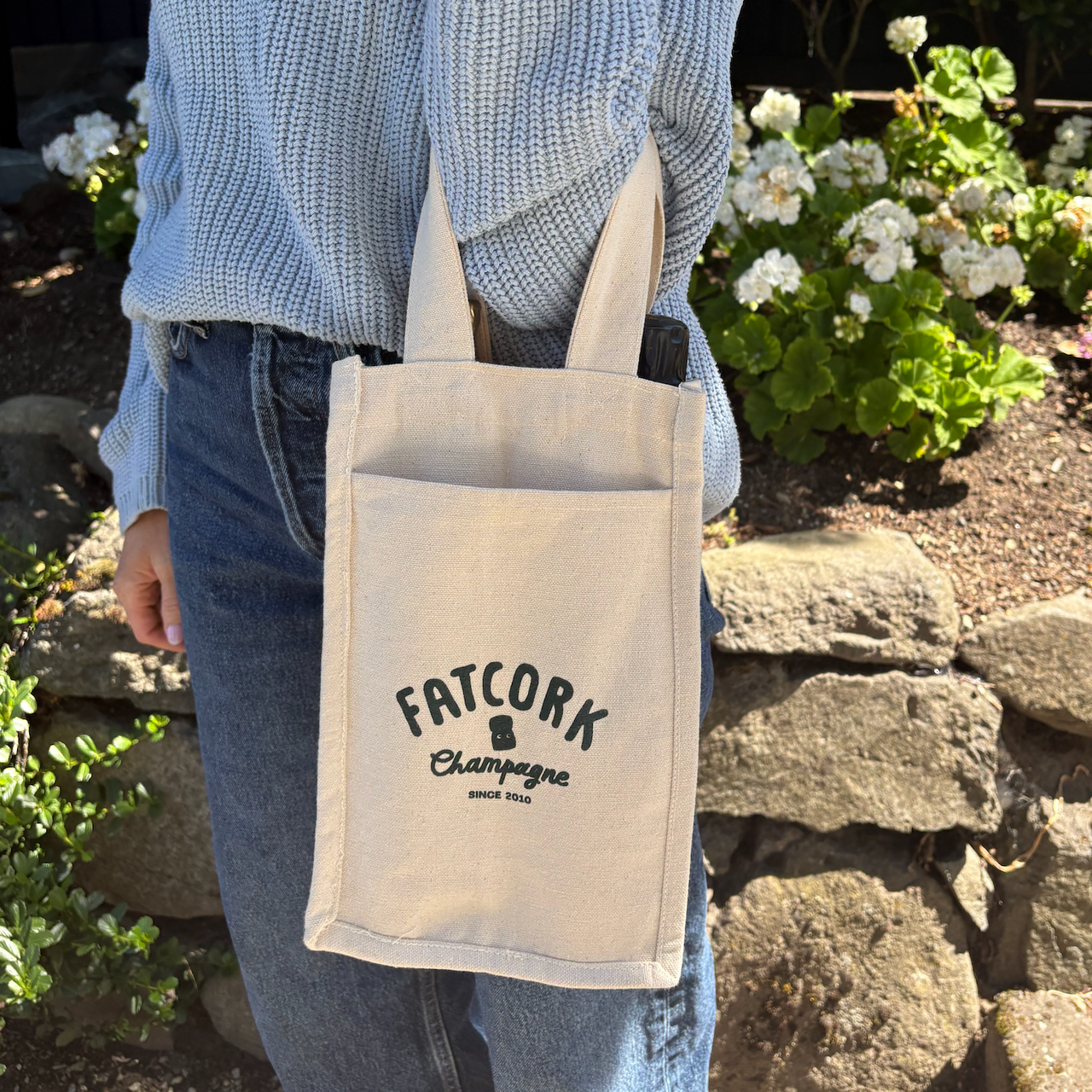 Two-bottle Canvas Tote