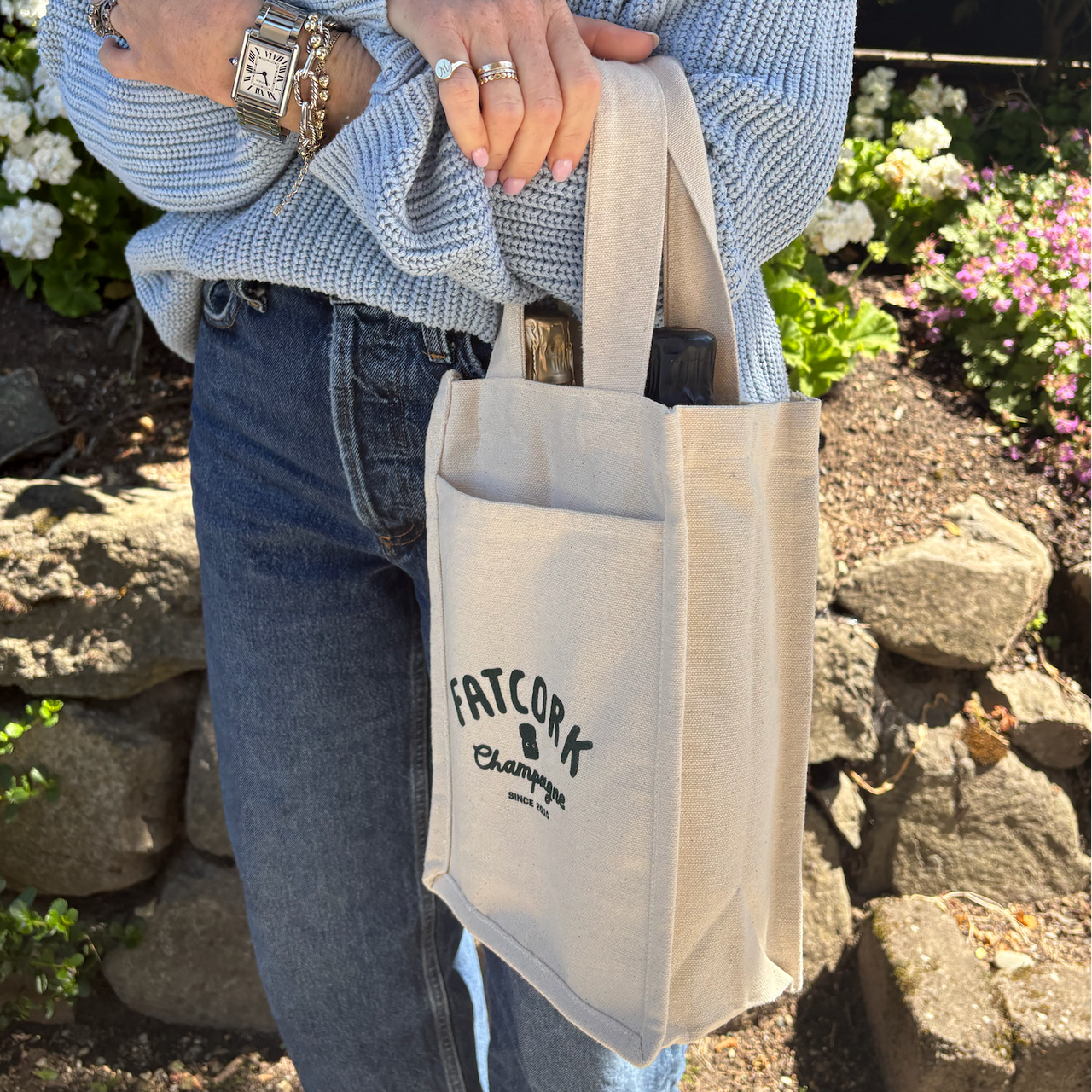Two-bottle Canvas Tote