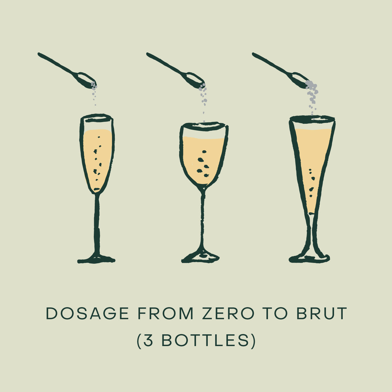 Dosage from Zero to Brut (3 bottles)
