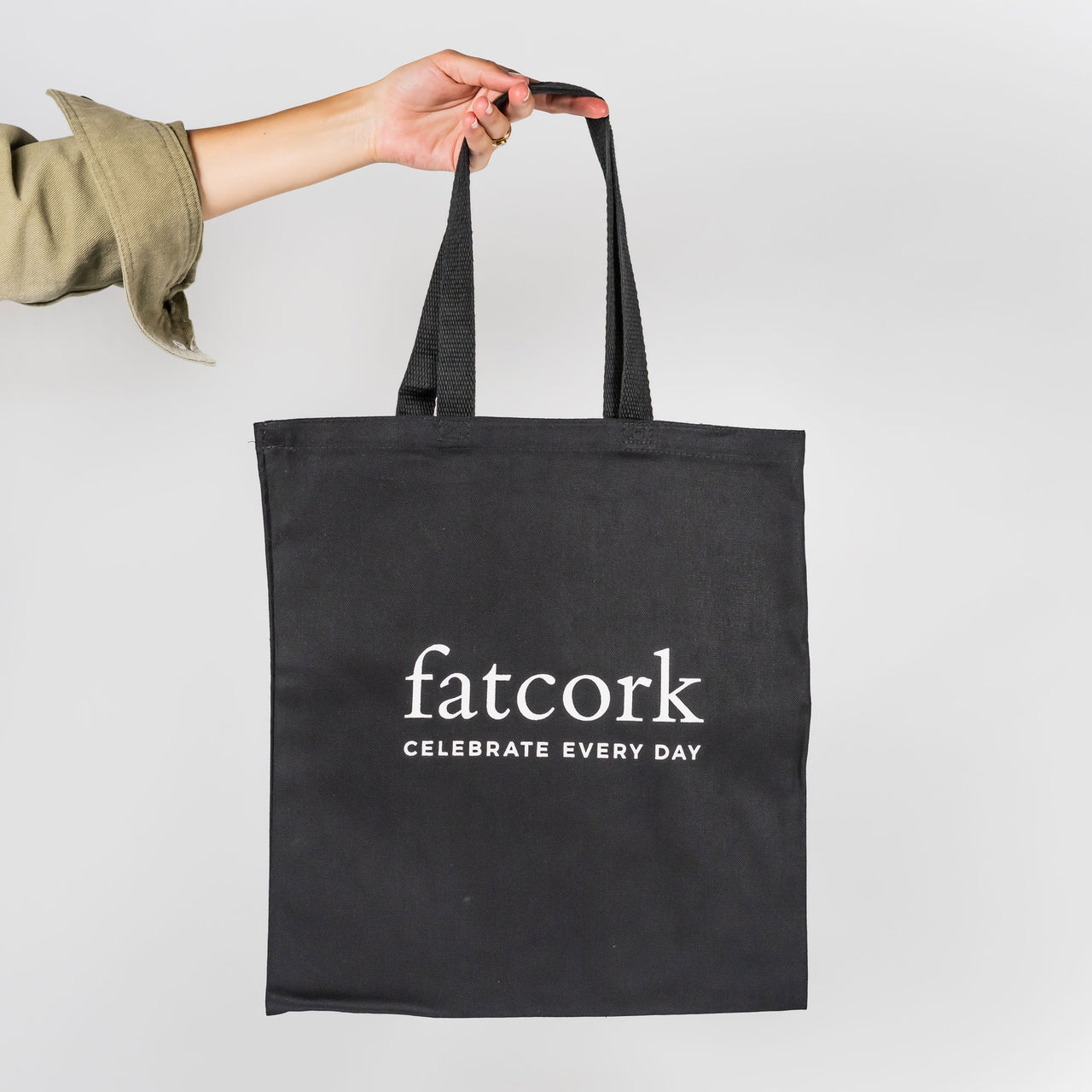 Black Canvas Tote Bag | Merchandise | fatcork
